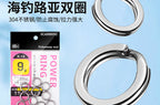 Stainless Steel Double Split Rings for Jigs & Lures, Sizes 1-10 – product photo