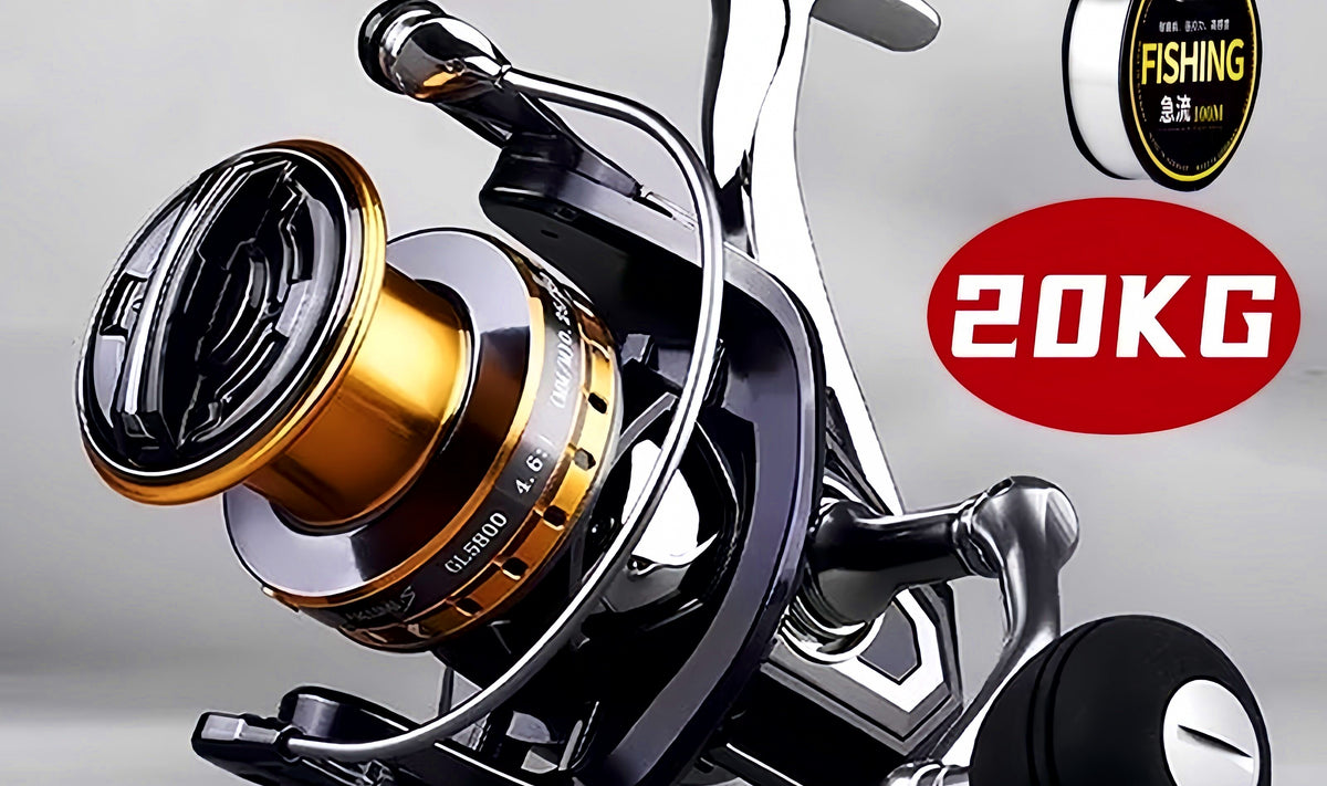 All-Metal Front Drag Spinning Reel, HE Series 500–7000 – product photo