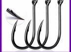 Black Iseni Hooks, Barbed Eyed Tube-Type, 50 pcs – product photo