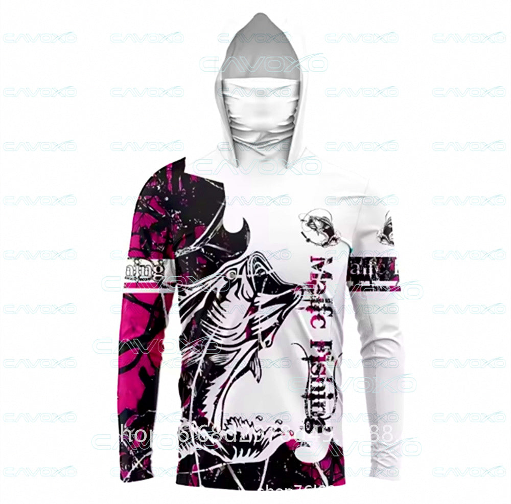 Men's Ice Silk Fishing Hoodie, Quick-Dry Sun Shirt – product photo