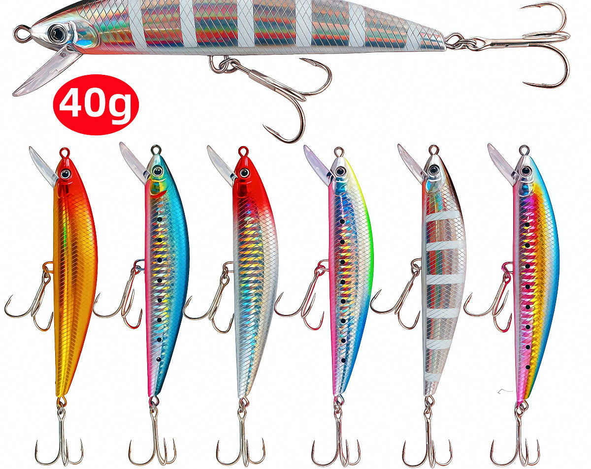 Sinking Minnow Lure, 40 g (1.4 oz), 13 cm (5.1 in) – product photo