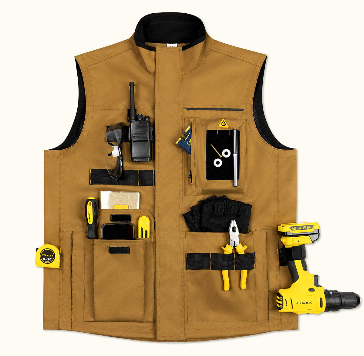 Men's Multi-Pocket Fishing Vest, Jacket and Pants – product photo