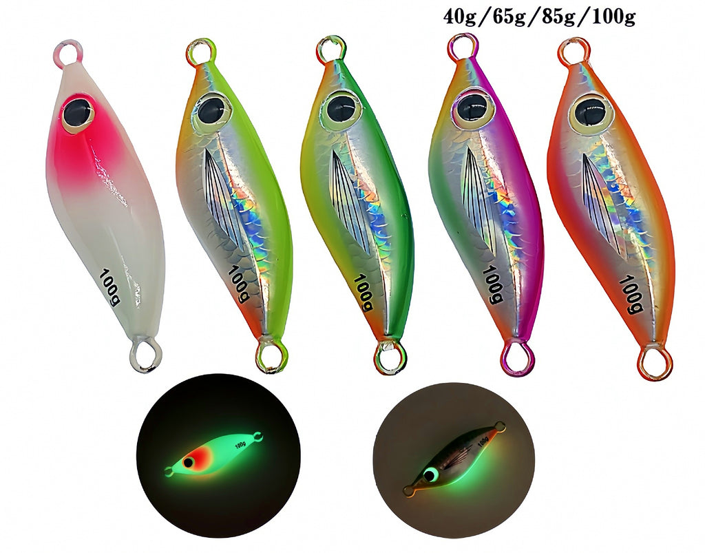 Glow Metal Jig, 40–100 g (1.4–3.5 oz), Laser Finish – product photo