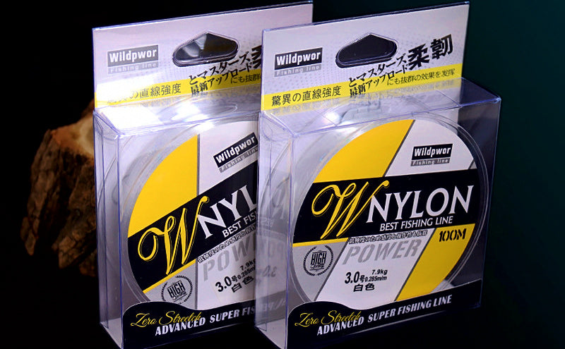 Clear Nylon Monofilament Fishing Line, Japanese Size 0.6–8 – product photo