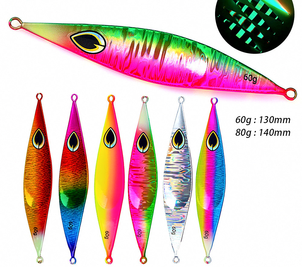 Spoon Metal Jig, UV Laser Concave, 60–80 g (2.1–2.8 oz) – product photo