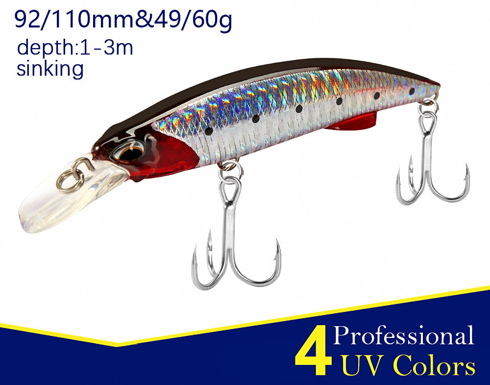 Heavy Sinking Minnow Lure, 49–60 g (1.7–2.1 oz) – product photo