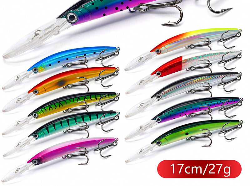 Long Lip Minnow Hard Bait, 17 cm (6.7 in), 27 g (0.95 oz) – product photo