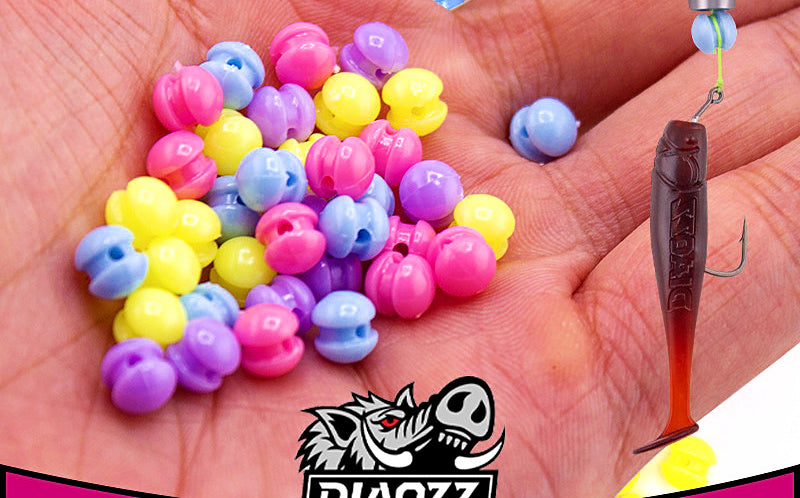 Texas Rig Bead Stoppers, 6 mm or 8 mm, 30-Pack – product photo