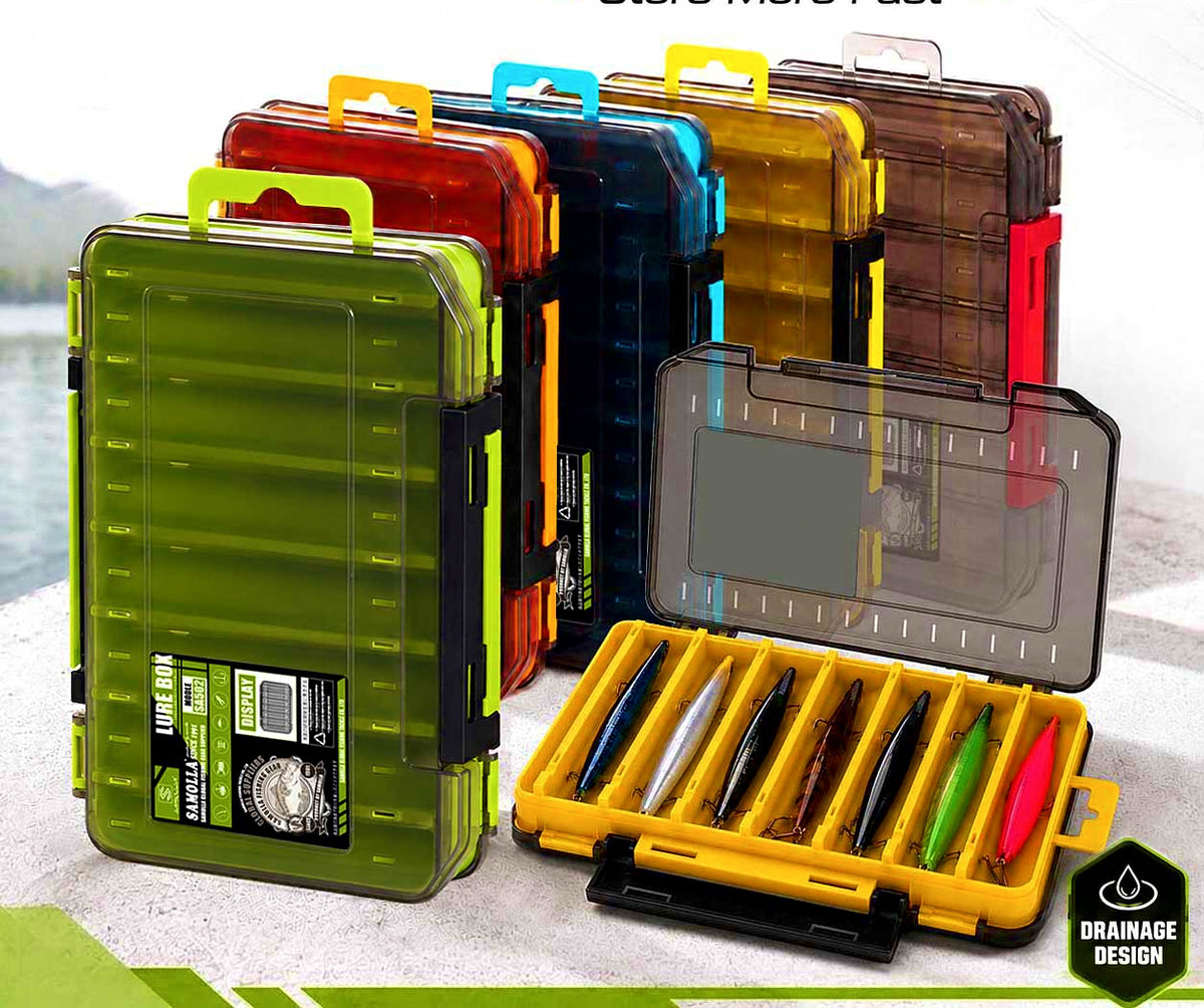 Double-Sided Lure Storage Box, Large or Small, 5 Colors – product photo
