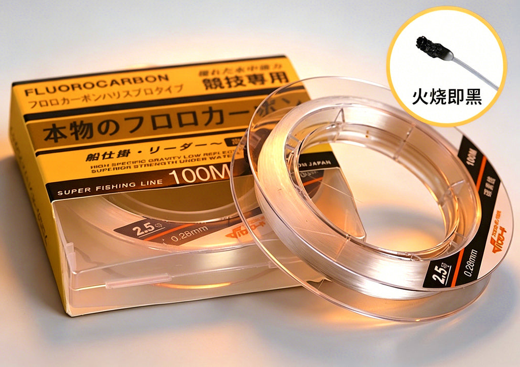 Carbon Leader Line, Japanese No. 0.6–8, 50 m / 100 m – product photo