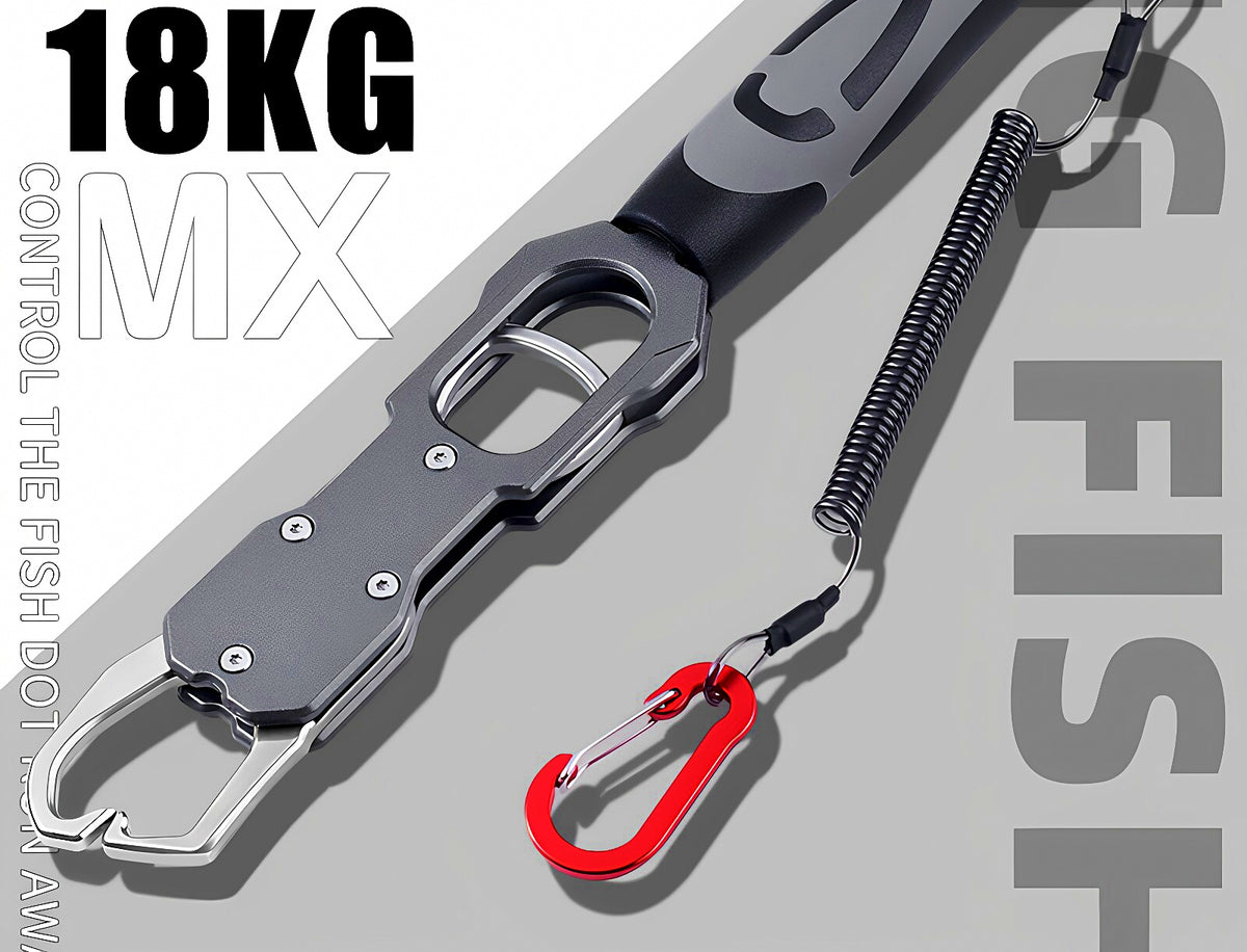 Fish Lip Gripper with Scale and Ruler, Stainless Steel – product photo