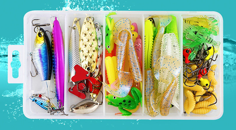 88-Piece Assorted Lure Kit, Minnow, Soft Baits & Spoons – product photo