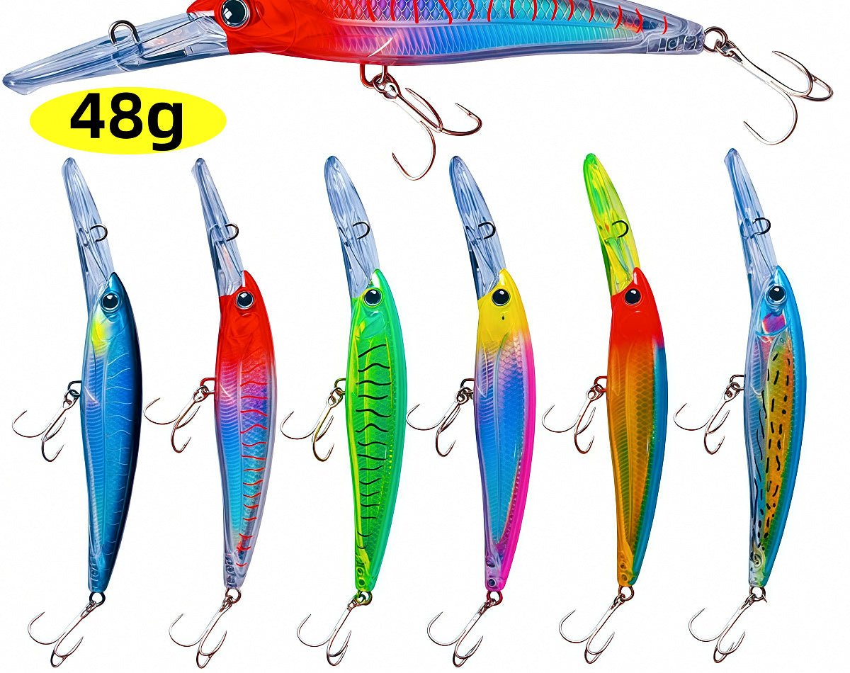 Floating Minnow Hard Bait, 195 mm (7.7 in), 48 g (1.7 oz) – product photo