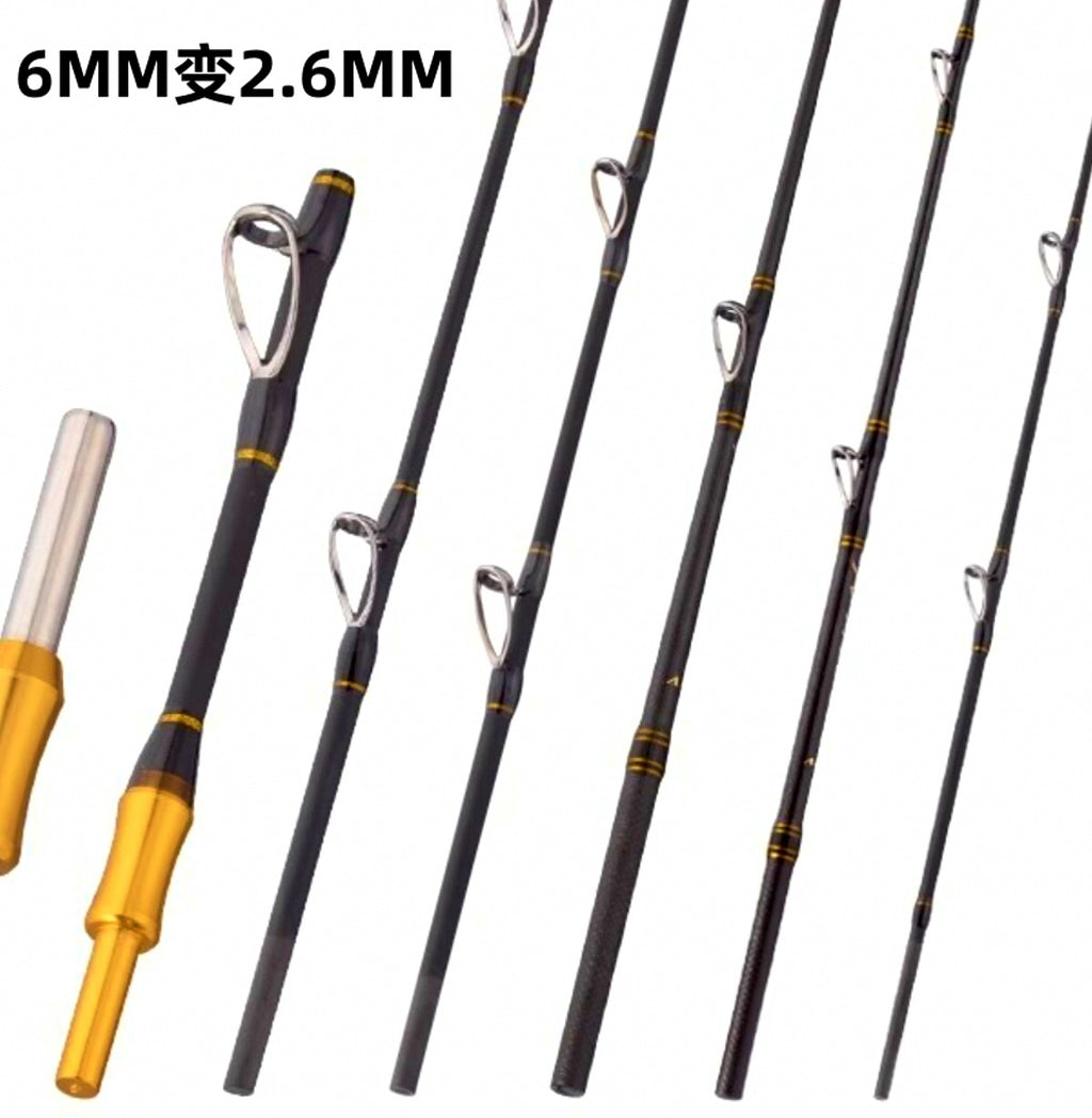 Carbon Fiber Rod Extension Section, 6 to 2.6 mm Reducing – product photo