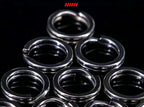 Heavy-Duty Flat Wire Split Rings, 50 Pack, 5–11 mm OD – product photo