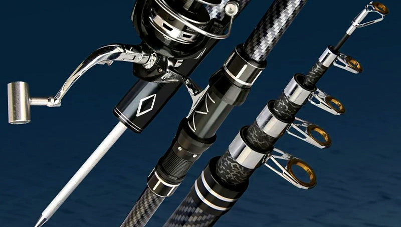 Fiberglass Sea Casting Rod, 5-Piece, 2.1–4.5 m (6.9–14.8 ft) – product photo