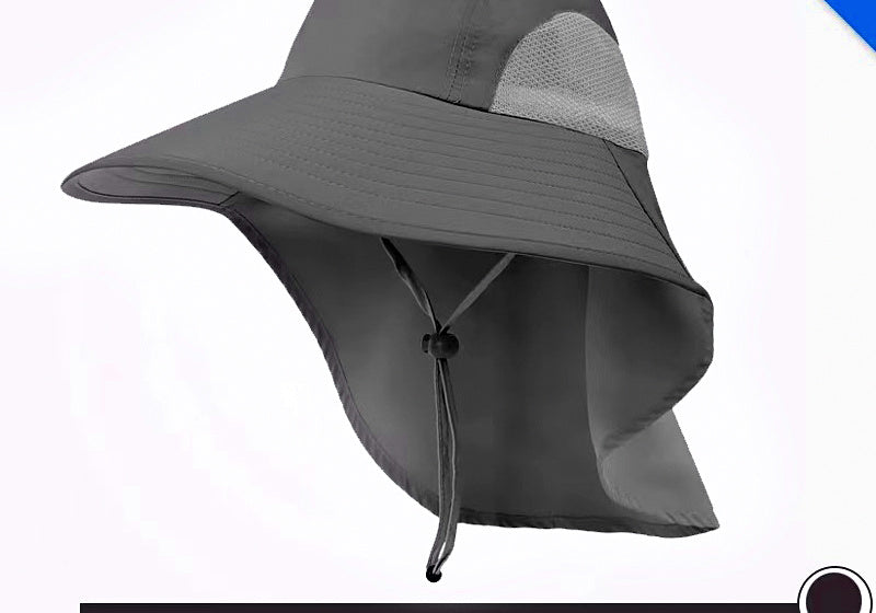Wide Brim Sun Fishing Hat, Water-Resistant, Adjustable – product photo