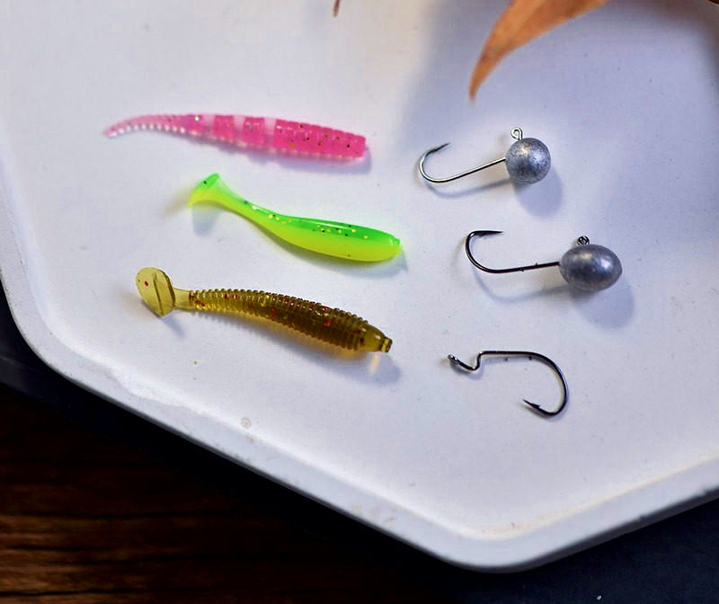Micro Soft Plastic Baits, Pin Tail & T-Tail, 4–5 cm (1.6–2 in) – product photo