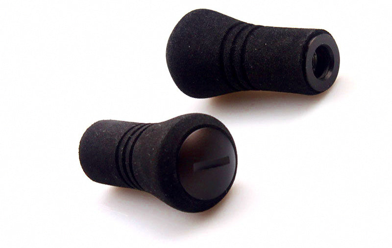 Black EVA Reel Handle Knobs for Baitcasting Reels, Set of 2 – product photo