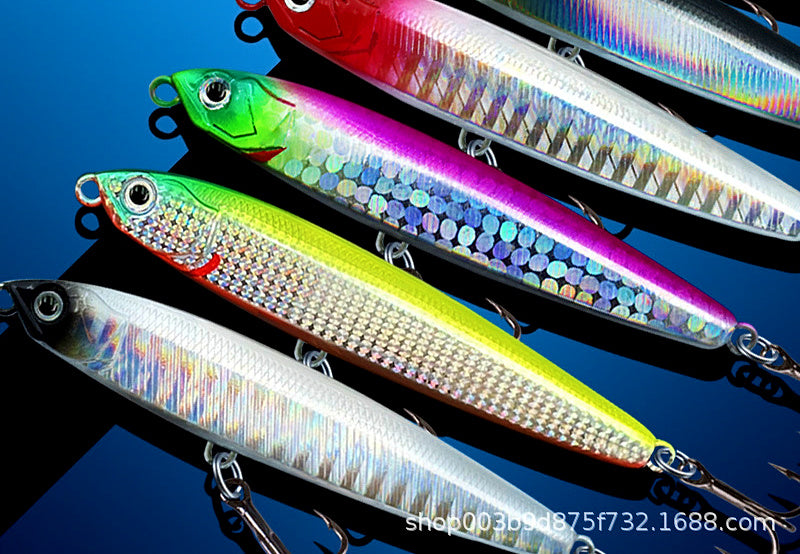 Sinking Pencil Lure, 10–24 g (0.4–0.8 oz), Black Steel Hooks – product photo