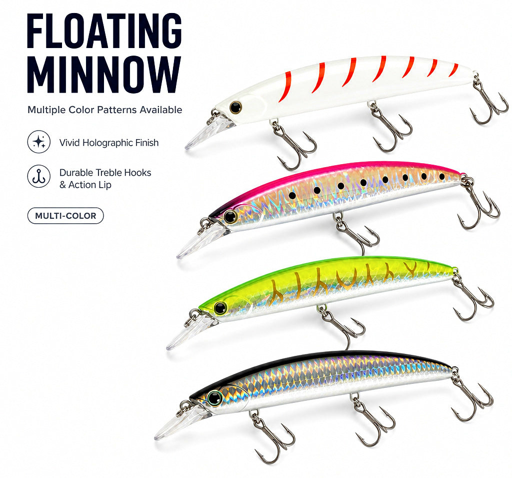 Sinking Minnow Lure, 16.5 g and 28 g (0.58 oz / 1 oz) – product photo