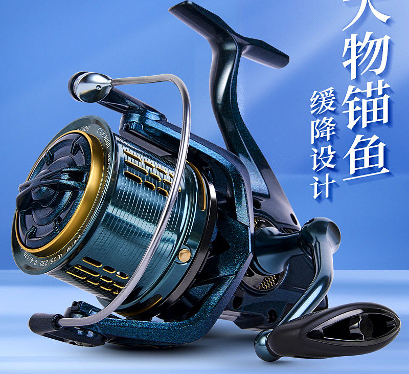 All-Metal Spinning Reel, Long Cast, Sizes 8000–14000 – product photo