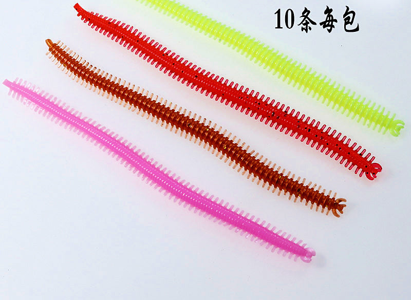 Artificial Sandworm Soft Bait, 12.5 cm (4.9 in), 10 Pack – product photo