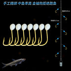 Seven-Star Glow White Dot String Hook Rig, Hand-Tied – product photo