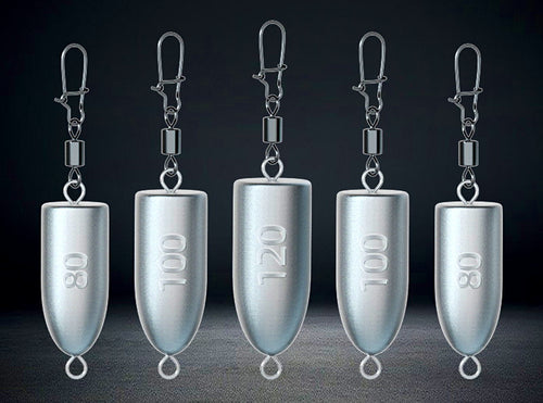 Bullet Lead Sinker with Eyelet, 10–120 g (0.35–4.2 oz) – product photo