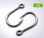 Single Hook for Metal Jigs, Carbon Steel, Sizes #8–2/0 – product photo