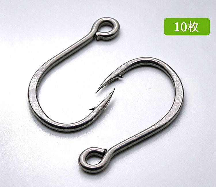 Single Hook for Metal Jigs, Carbon Steel, Sizes #8–2/0 – product photo
