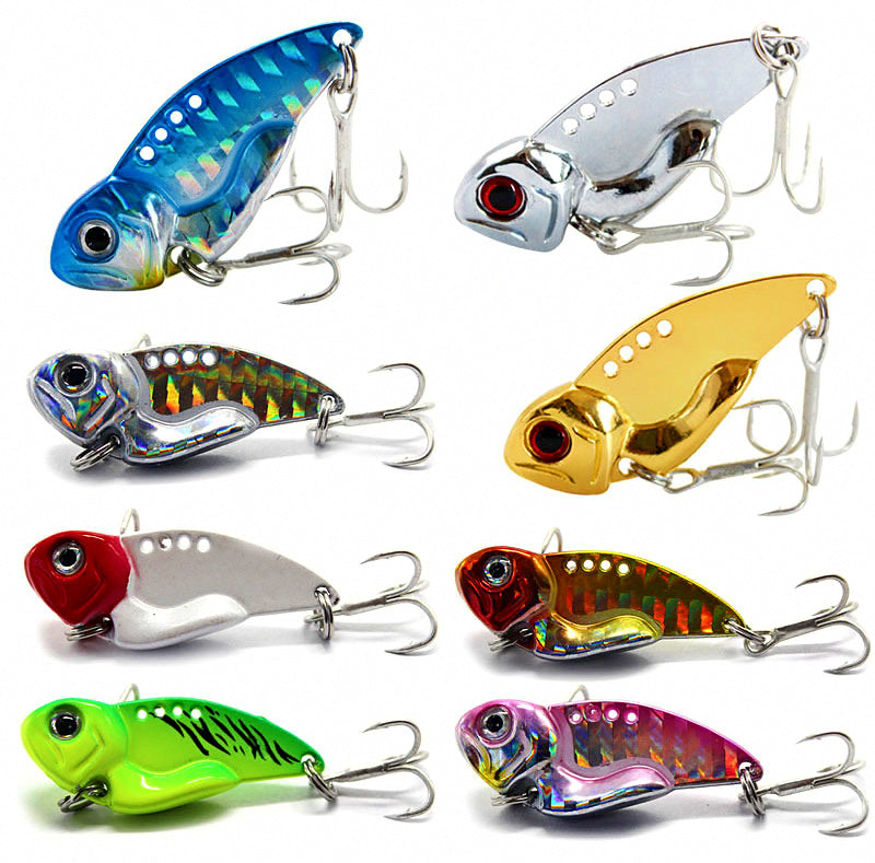 Metal VIB Blade Bait with Treble Hooks, 7–20 g (0.25–0.7 oz)
