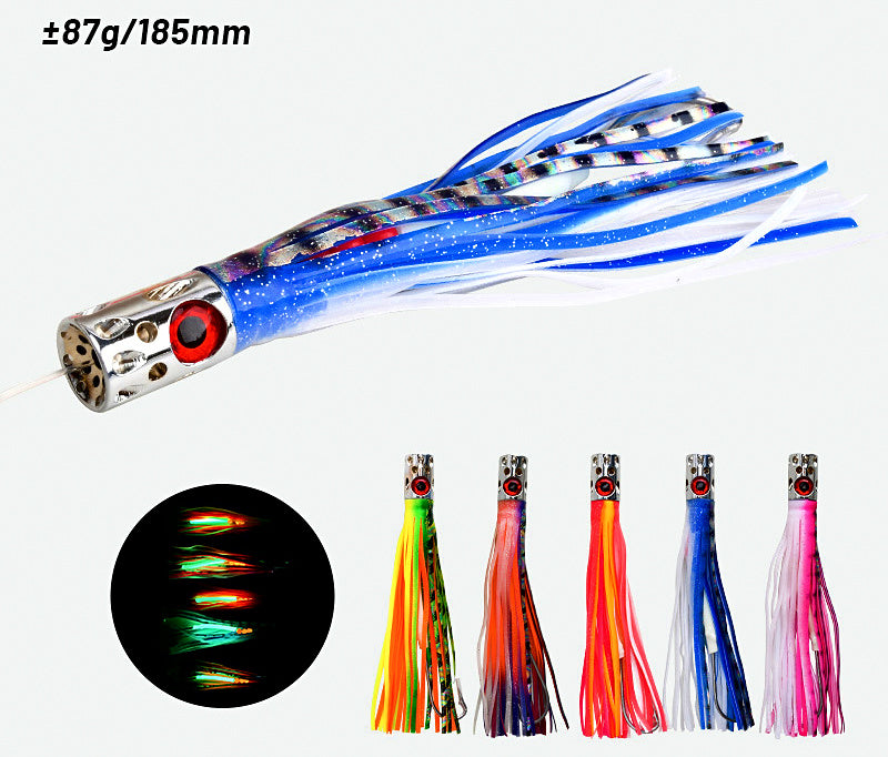 UV Skirted Trolling Lure, 18.5 cm (7.3 in), 87 g (3.1 oz) – product photo