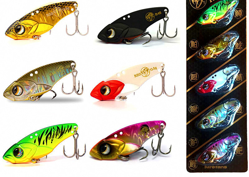 Metal VIB Blade Bait, 3.5–13.5 g (0.12–0.48 oz), 5-Pack – product photo