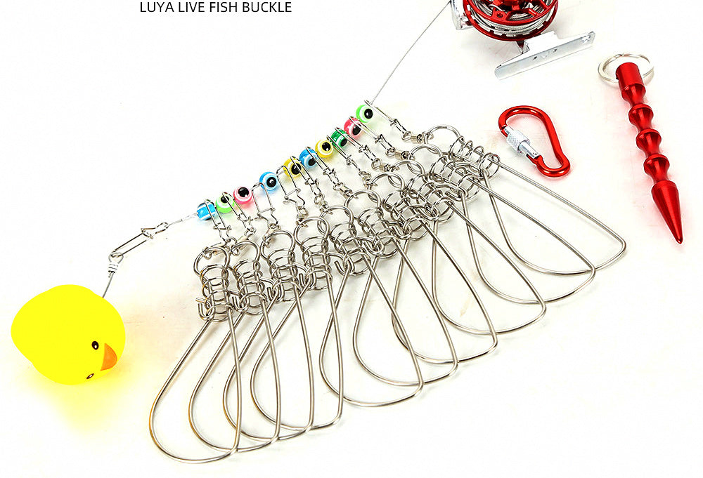 Stainless Fish Stringer with Clips, 5 m (16.4 ft) Cable – product photo
