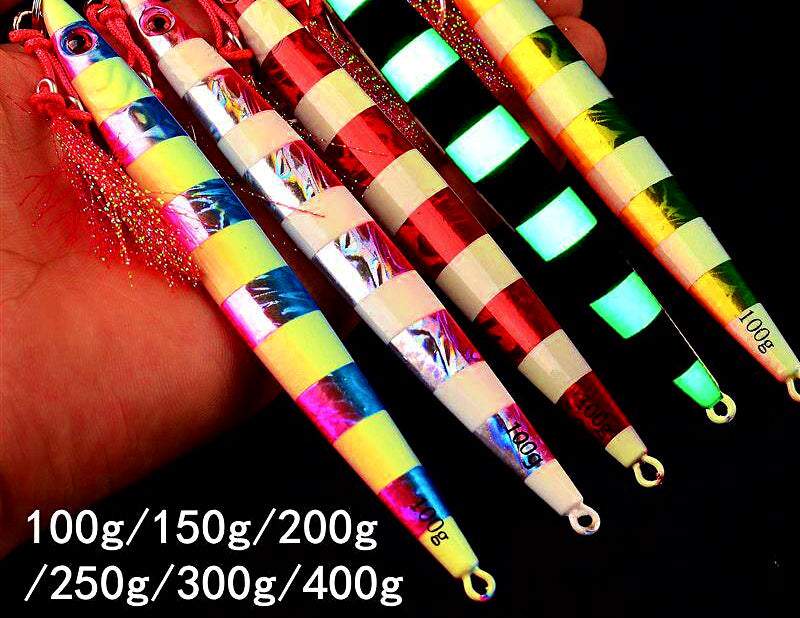 Glow Fast-Sinking Metal Jig 3-Pack, 100–400 g (3.5–14 oz) – product photo