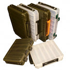 Double-Sided Lure Box for Wooden Shrimp Baits, 10-18 Compartments – product photo