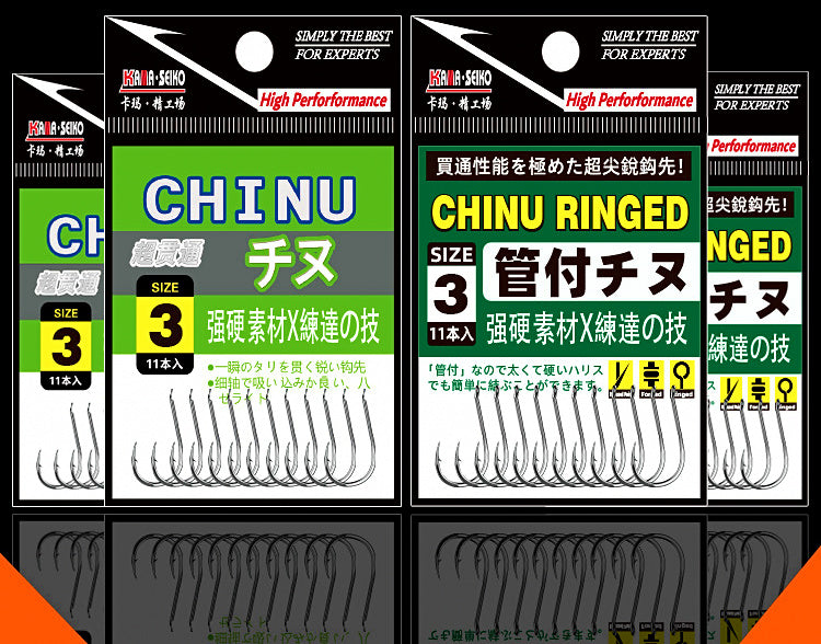 Barbed Eyed Hooks, Bulk 50-Bag Set, Sizes 0.3–15 – product photo