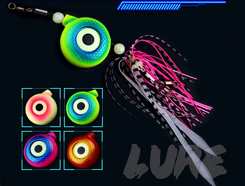 Glow Metal Lure with Figure-Eight Ring, 100–300 g (3.5–10.6 oz) – product photo