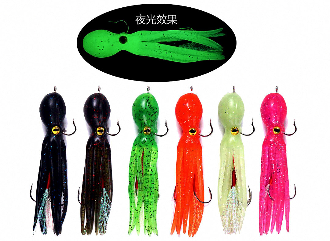 Soft Octopus Squid Jig, Lead Wrapped, 21 g (0.74 oz) 11 cm – product photo