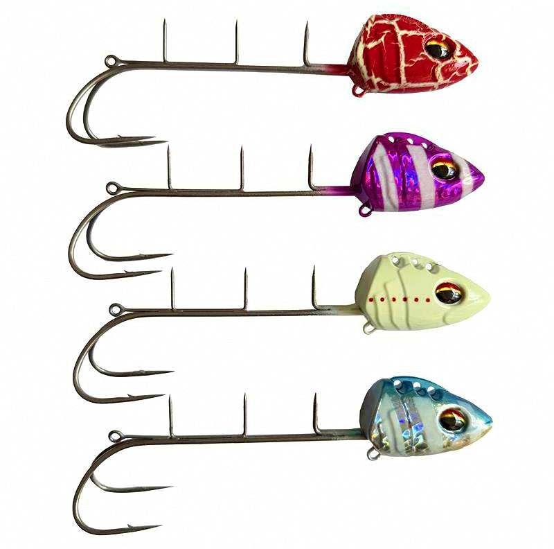Glow Iron Plate Jig, Single/Double Hook, 37.5–185 g (1.3–6.5 oz)