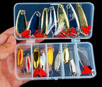 17-Piece Casting Spoon & VIB Lure Set, Single Hook – product photo