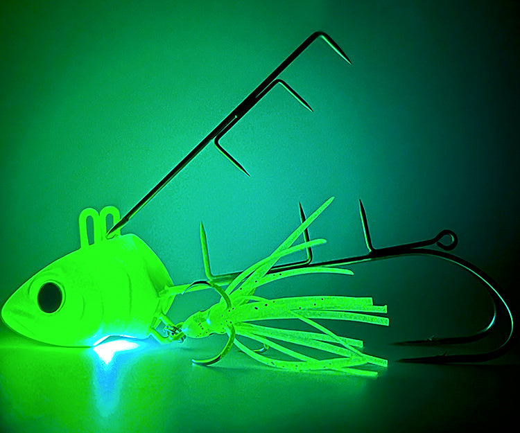 Glow Cutlassfish Jig w/ Double Hooks, 30–300 g (1.1–10.6 oz) – product photo