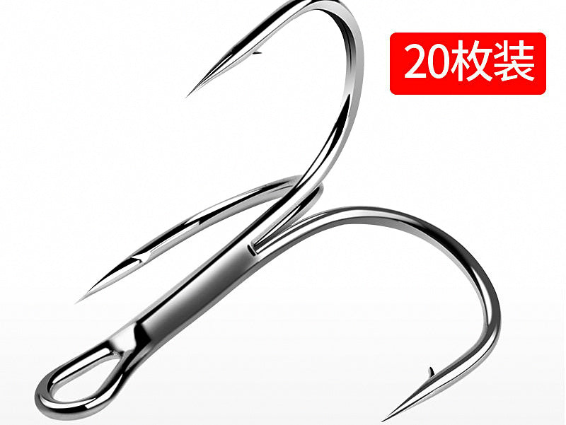 Treble Hooks, 20-Pack, Sizes #10 to 4/0 – product photo