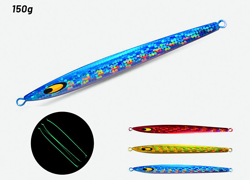 Fast-Sinking Jig, 150 g (5.3 oz), Mosaic Laser Finish – product photo
