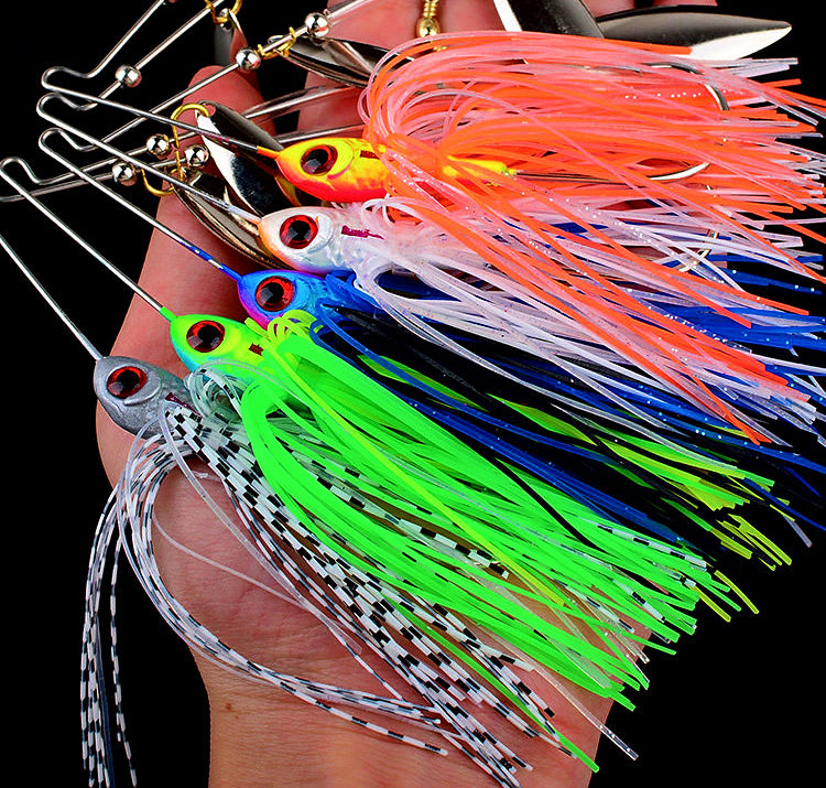 Skirted Sequin Spinner Lure, 9.7 cm, 16.5 g or 21 g (0.58–0.74 oz) – product photo