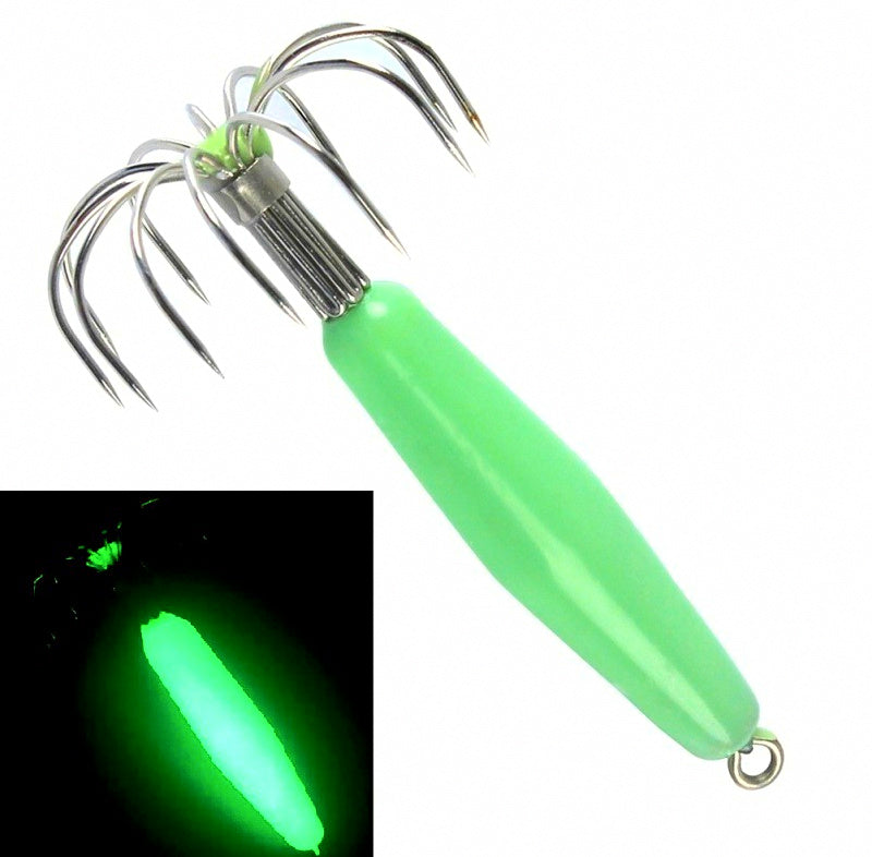Glow Squid Jig with Claw Hooks, 12–140 g (0.4–4.9 oz) – product photo