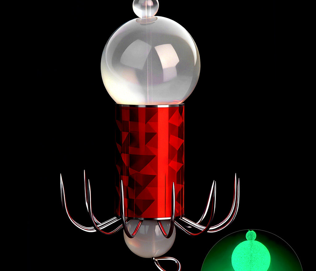 Glow Octopus Squid Jig, 12-Prong, 30–100 g (1.1–3.5 oz) – product photo