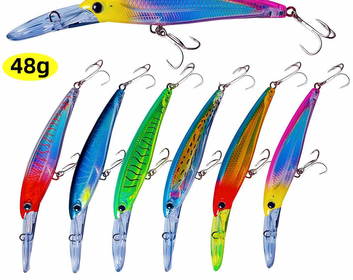 Floating Trolling Minnow Lure, 195 mm, 48 g (1.7 oz) – product photo