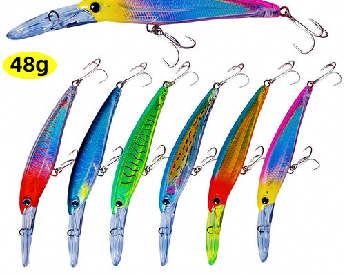 Floating Trolling Minnow Lure, 195 mm, 48 g (1.7 oz) – product photo